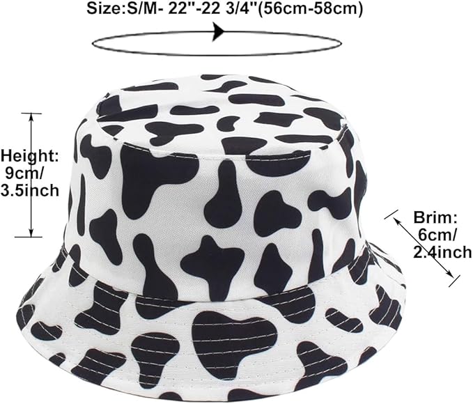 Quanhaigou Bucket Hat for Men Women,Packable Reversible Printed Sun Hats,Fisherman Outdoor Summer Travel Hiking Beach Caps