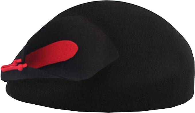 ORIDOOR Women Vintage 100% Wool Felt Flowers Bucket Cloche Bowler Hat Church Wedding Beret Hat