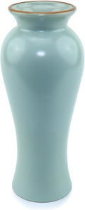 8-inch ice Cracked Glazed Ceramic vase, Modern Eastern Style Ceramic vase, Dining Table, Central Living Room Shelf Decoration (TQ04)