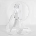 MEEDEE White Ribbon 1 Inch White Satin Ribbon Lux Double Faced Satin Ribbons by 50 Yards Polyester Wrapping Ribbons for Crafts, Weddings, Flower Bouquet, Holiday Decorating