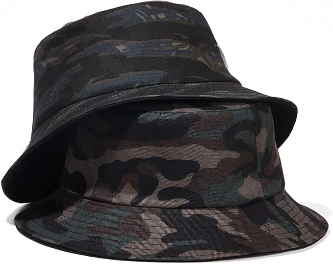 Quanhaigou Bucket Hat for Men Women,Packable Reversible Printed Sun Hats,Fisherman Outdoor Summer Travel Hiking Beach Caps