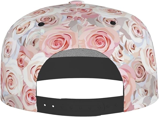 Rose Baseball Cap Adjustable Flower Baseball Caps Womens Hat Rose Flower Baseball Hats for Women Outdoor