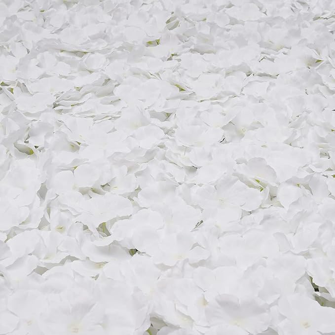 CNCEST 10Pcs Flower Panels,15.7"x 23.6" Artificial Flower Wall Panel, White Flower Backdrop Wall for Home Party Wedding Christmas Festival Photo Backdrop Decor (15.7"x 23.6"-10pcs)