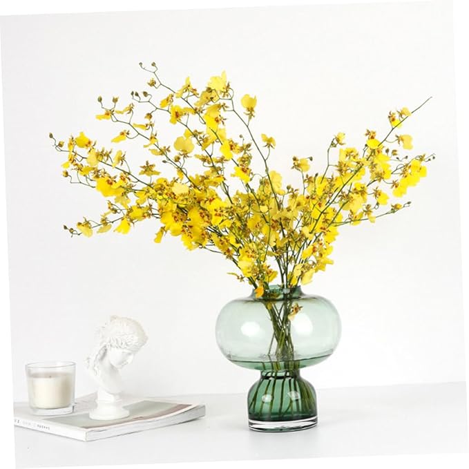 Elegant European Glass Flower Vase Gourd Shape Decorative Household Centerpiece for Tulips and Dancing Orchids for Home Decor