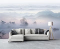Misty Mountain Forest Wall Mural Wallpaper for Bedroom 178" x 117"