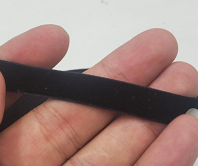 10 Yards Black Velvet Ribbon Spool