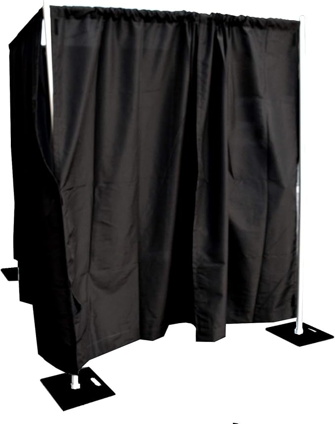 Crowd Control Center 8'x20' Pipe and Drape Backdrop Kit in Premier Fabric (Photobooth Backdrop Kit)