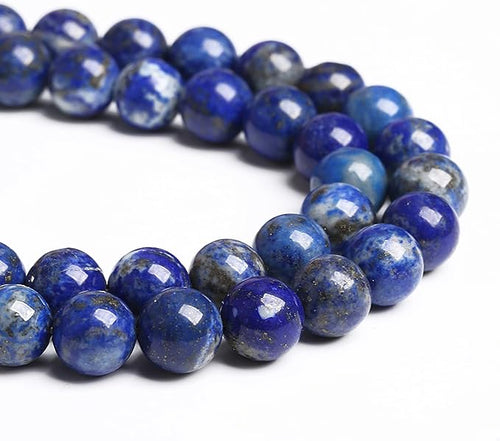 10MM 36PCS Natural Stone Blue Lapis Lazuli A Grade Gemstone Beads for Jewelry Making DIY Bracelet Crystal 1 Strand