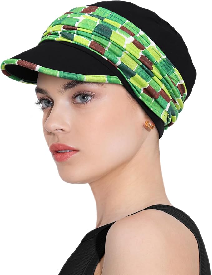 Chemo Headwear Viscose Newsboy Cap for Women Fall and Winter Hats