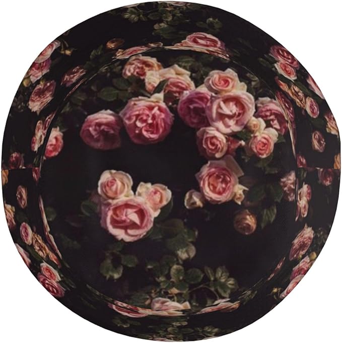 Rose Bucket Hat Womens Fisherman Hat Flower Sun Hats Cute Caps Rose Flower Hats for Women Outdoor