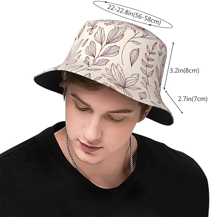 Rustic Autumn Cows and Pumpkins Bucket Hat Novelty Sun Hats Trendy Fisherman Cap for Men and Women