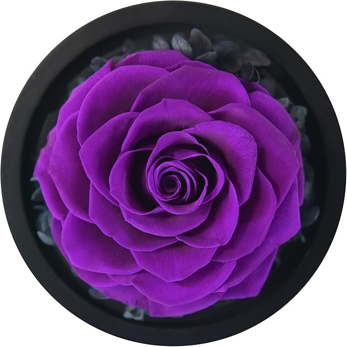 Rose Flower Birthday Gifts for Women Forever Preserved Real Rose in Glass Dome Gift Flower,Women Gifts Eternal Beautiful Heart Design for Her Valentines Day Mothers Day Christmas Anniversary Birthday