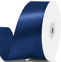 1-1/2" x 50 Yards Satin Ribbon - Navy Blue Silk Ribbon with Spool - Ideal for Gift Wrapping, Floral Bouquets, Crafts, Wedding Party Decorations, Christmas and Sewing Projects