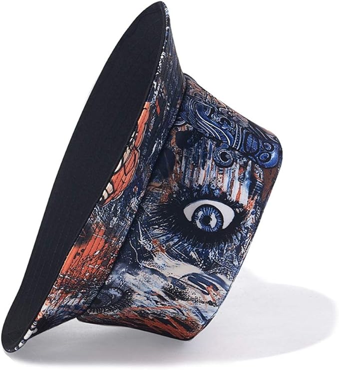 Quanhaigou Bucket Hat for Men Women,Packable Reversible Printed Sun Hats,Fisherman Outdoor Summer Travel Hiking Beach Caps