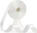 60 Yards White Satin Ribbon 7/8 Inch, Solid Polyester Fabric Ribbon for Gift Wrapping, Crafts, Flower Bouquet, Wedding, Baby Shower, Festival, Christmas