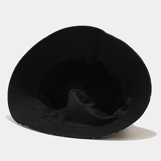 Bucket Hat for Women Men, Cotton Reversible Double Side Wear Sun Hats Beach Fisherman Hat