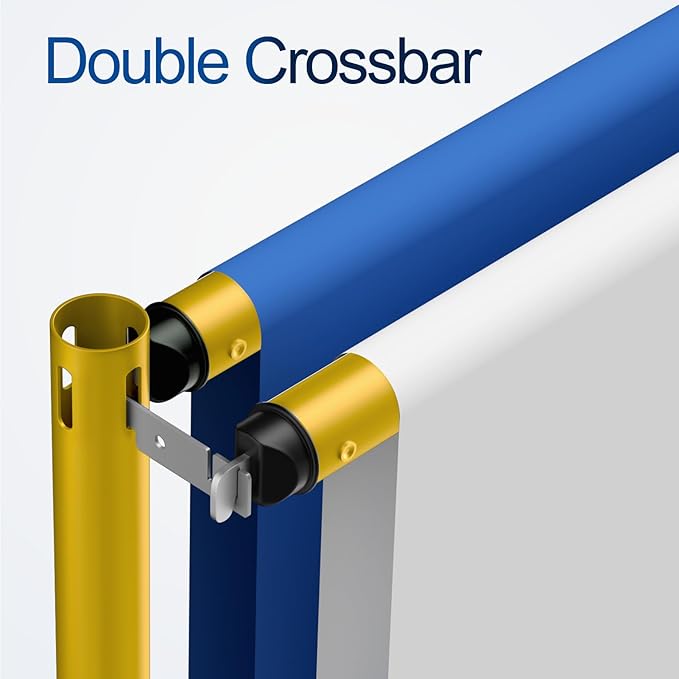 12x10ft Pipe and Drape Backdrop Stand, Double Crossbar, Heavy Duty Adjustable Background Frame with Metal Base for Parties Photography Wedding Photoshoot Decoration - Gold
