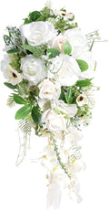 Bridal Bouquet Decoration Ornament Lightweight Rustic Wedding Toss Bouquet Bride Flower for Party Outdoor Anniversary