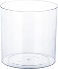 Clear Plastic Vase, Decorative Wide Flower Acrylic Cylinder Vase, Cylinder Vase Floral Container Round Plastic Vases for Home, Wedding Party, Decor, Centerpieces.7.9" x7.9