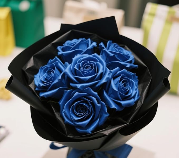 Royal Blue Ribbon 1 1/2 inch 60 Yards Blue Satin Ribbons for Flower Roses Bouquet Bows Making Gift Wrapping Birthday Party Christmas Decorations