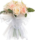 Ochine Bride & Bridesmaid Bouquets for Wedding, Silk Hand Holding Flower Bouquet for Valentines Day Decor, Party Supplies and Home Decor