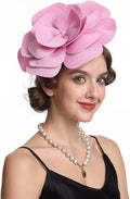 Feather Fascinator for Women - Vintage with Headband and Clip Tea Party Headwear