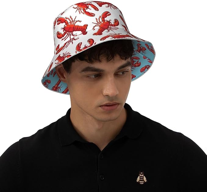 Hat Reversible Fisherman Hats Double Sided Wearing for Women Men Boys Girls