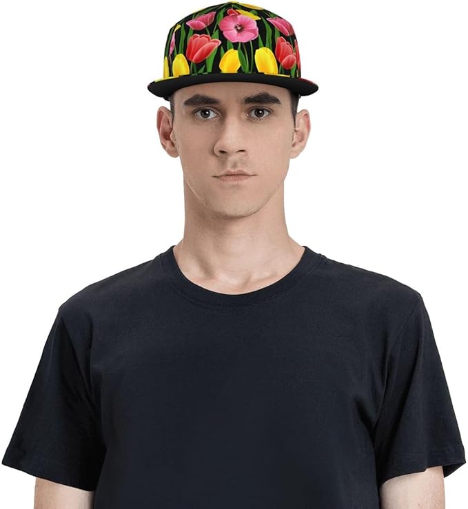 Tulip Flower Baseball Cap for Women Baseball Caps Flower Hat Tulip Baseball Hats Womens Cap for Outdoor