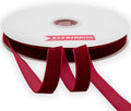 Hot Red Velvet Ribbon Single Faced,5/8 Inch X 25Yards Spool