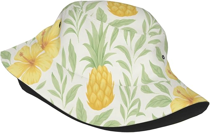 Vintage Clovers Bucket Hat Novelty Sun Hats Trendy Fisherman Cap for Men and Women