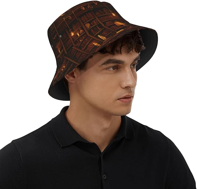 Vintage Clovers Bucket Hat Novelty Sun Hats Trendy Fisherman Cap for Men and Women