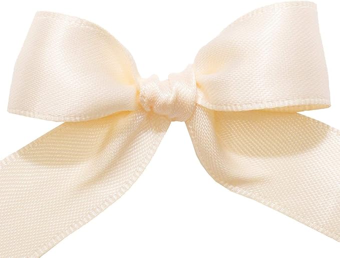 Morex Ribbon Double Face Satin Ribbon 3/8" X 50 YD Nude Ribbon for Gift Wrapping, Birthday Gift Cards, Satin Dress for Women, Silk Ribbons for Crafts, Wedding Gifts for Couple
