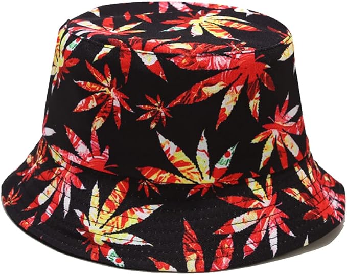 Quanhaigou Bucket Hat for Men Women,Packable Reversible Printed Sun Hats,Fisherman Outdoor Summer Travel Hiking Beach Caps