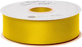 Humphrey's Craft 1-1/2 Inch Double Faced Satin Ribbon - 50 Yards, Gold Thick Satin Ribbon for Crafts, Gift Wrapping, Decoration Christmas Tree, Bridal Bouquet,Wedding,DIY Bows,Sewing Hat.