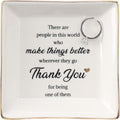 HOME SMILE Ceramic Ring Dish Jewelry Tray for Mom Sister Friends