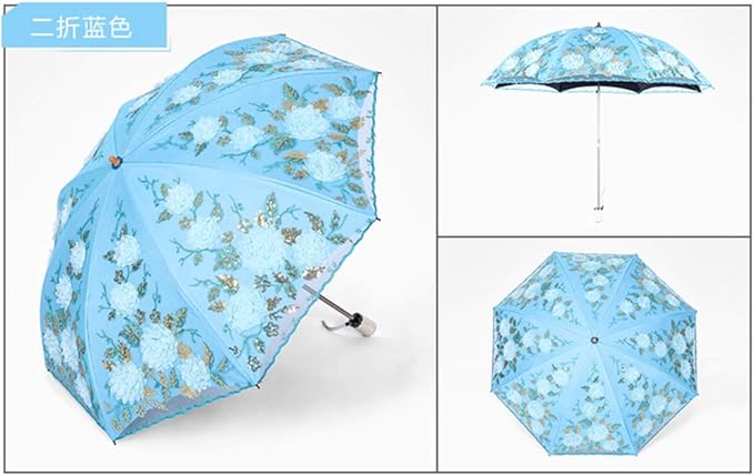 Honeystore Flower Lace Parasols for Wedding Party Lace Bridal Umbrella