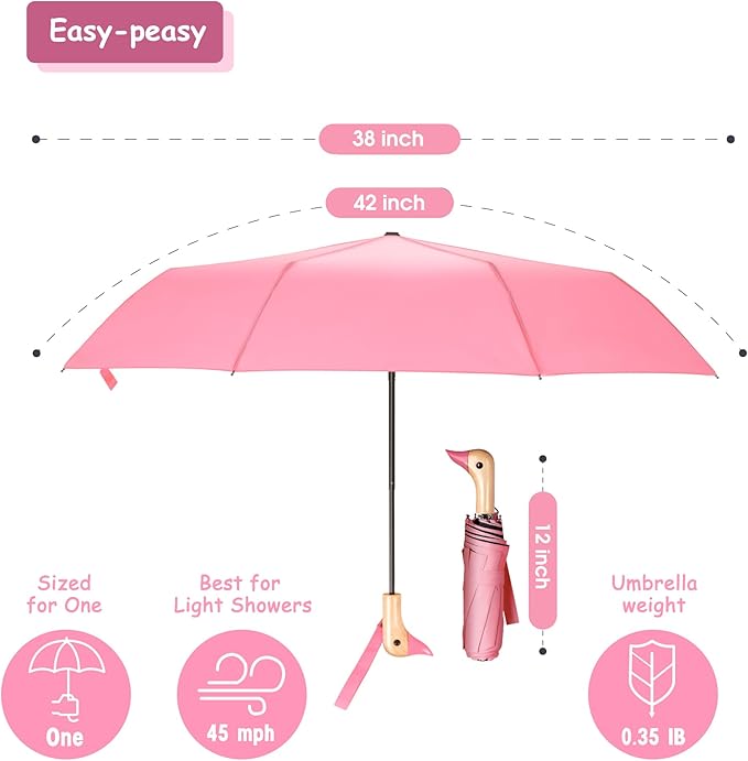 Duck Umbrella – Cute Duck with Adorable Duck Handle, The Perfect Duck Umbrella for Duck Lovers