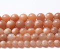 6MM 60PCS Natural Stone Sunstone Gemstone Loose Beads for Jewelry Making DIY Bracelet Crystal Beads