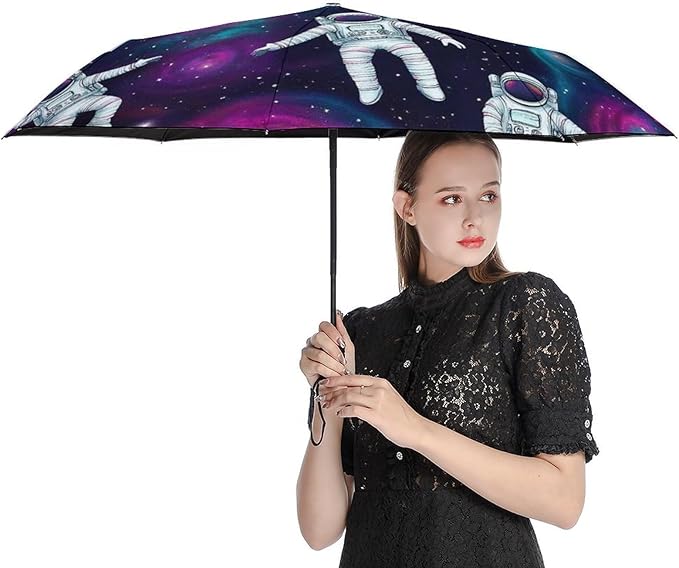 3 Fold Car Umbrella Folding Portable Automatic Umbrella Sunny Rain Sunscreen