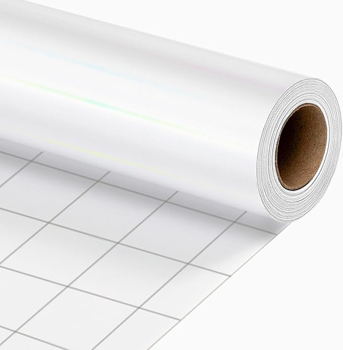Merture White Wrapping Paper Roll - 17 In X 32.8 Ft(46.5 sq.ft.) Metallic Pure White Gift Wrap with Grid Cutting Lines for Christmas, Wedding, Birthday, Valentines Day, Mothers Day, Baby Shower