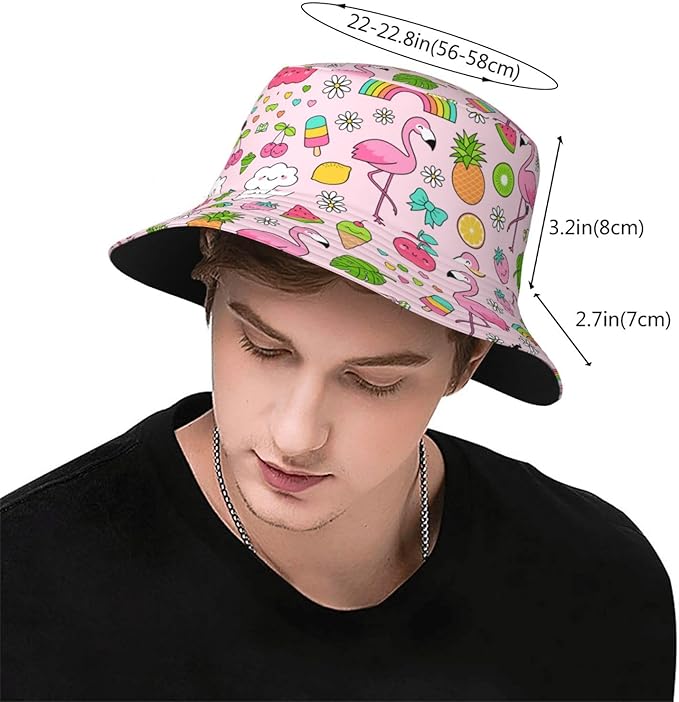 Funny Bucket Hat for Men Women Fashion Unisex Fishing Hat Fisherman Sun Caps Headwear for Outdoor Summer Travel Hiking Beach