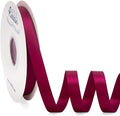 Ribbli Wine Satin Ribbon Double Faced Satin 1/2 inch x Continuous 50 Yards-Wine Ribbon for Gift Wrapping Crafts Wedding Decoration Bows Bouquet Floral Arrangement