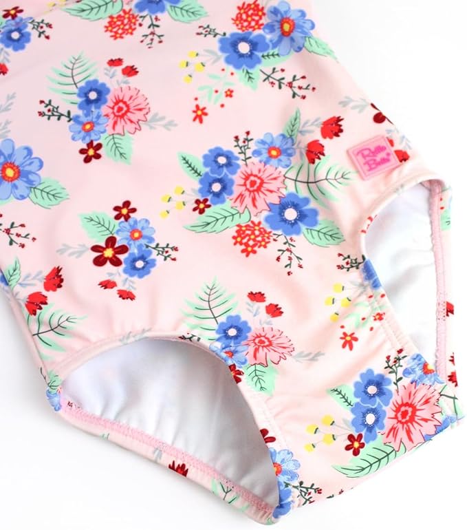 RuffleButts® Baby/Toddler Girls Ruffle Strap One Piece Swimsuit w/UPF 50+ Sun Protection