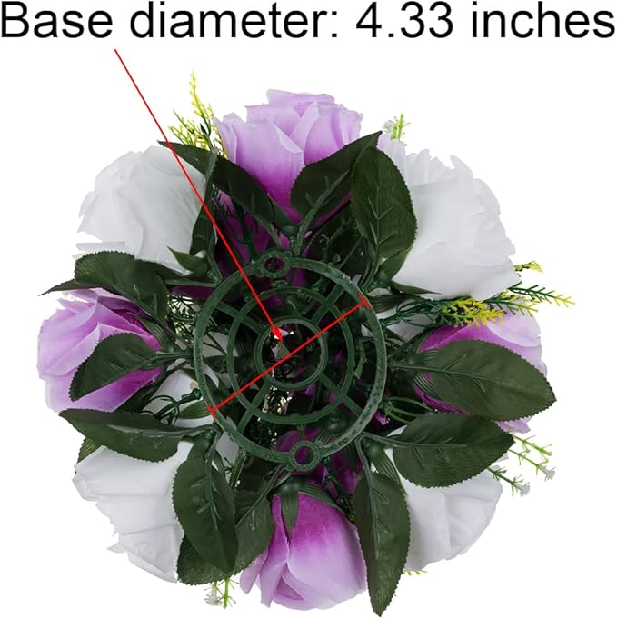 Flower Centerpieces for Wedding Tables: Wedding Table Decorations Lilac & White Flower Balls Centerpieces for Engagement Cerebration Party Center Pieces 10 Packs