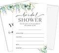 25 Set Greenery Bridal Shower Party Invitations with Envelopes, Spring Botanical Wedding Bridal Shower Party Supplies Invitation Cards-A14