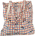 Cotton Canvas Tote Bag Reusable Soft Grocery Cloth Bag Floral Shoulder Bag for Beach Travel Shopping