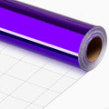 Merture Purple Wrapping Paper Roll - 17 In X 32.8 Ft(46.5 sq.ft.) Metallic Solid Color Purple Gift Wrap with Cutting Lines for Birthday, Valentines Day, Halloween, Mothers Day, Baby Shower, Graduation