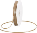 TONIFUL 1/8 Inch x 200 Yards Champagne Gold Thin Solid Satin Ribbon Giant Spool Double Face Ribbons for Crafts Hanging Tags Invitation Card Balloons Bouquet Hair Gift Wrapping Party Decoration