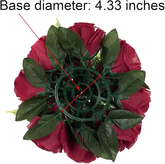 Flower Centerpieces for Wedding Tables: Wedding Table Decorations Burgundy Flower Balls Centerpieces for Engagement Cerebration Party Center Pieces 10 Packs