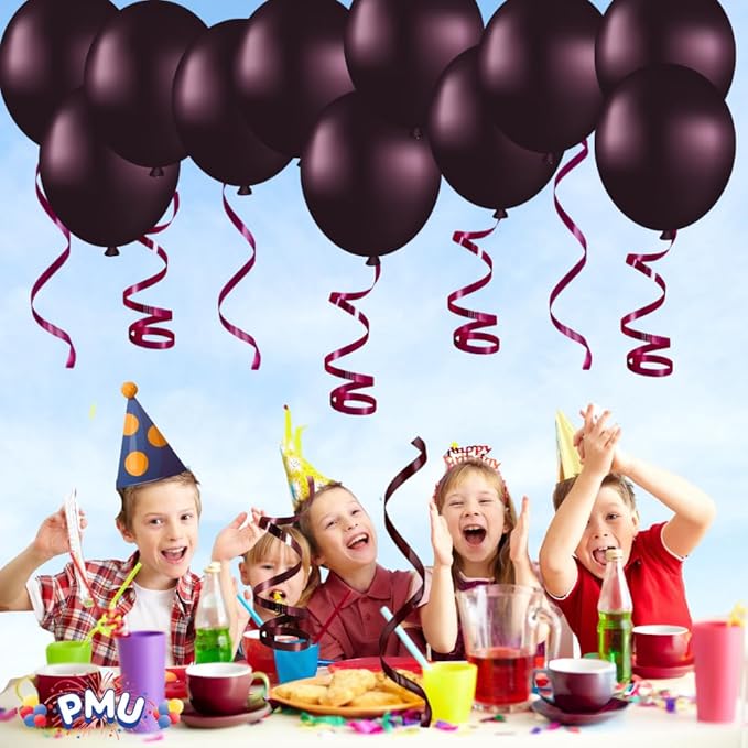 PMU Curling Ribbon - Crimped Texture Curling Ribbons for Gift Box, Birthday Party Decorations, Festival Art Craft & Christmas Décor - Burgundy Marsala 3/8 Inch X 250 Yards, Pkg/1